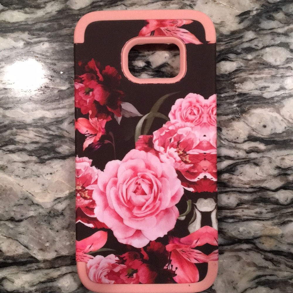 Galaxy S7 Edge Flower Matte Phone Case